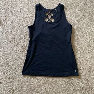 Yogalicious size medium black workout top